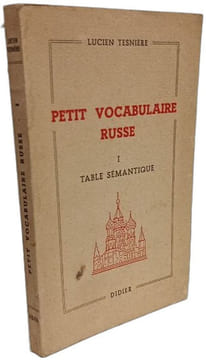 Petit vocabulaire russe. Lucien Tesnière