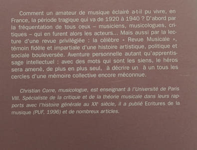 Un Lieu De Memoire. La Revue Musicale (1920-1940)