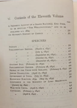 The Works of Lord Macaulay: Speeches Poems & Miscellaneous Writings 1. Lord Macaulay