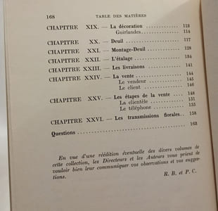 Manuel du fleuriste - collection d'enseignement horticole