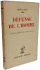 D&eacute;fense de l'homme (Intelligence et sensualit&eacute;). Ren&eacute; Lalou