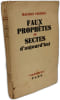 Faux proph&egrave;tes et sectes d'aujourd'hui. MAURICE COLINON