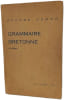 Grammaire Bretonne. Roparz Hemon