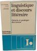 Linguistique et discours litt&eacute;raire. Jean-Michel Adam Jean-Pierre Goldenstein