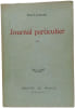 Journal particulier. Paul L&eacute;autaud