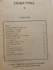 Debating - revue des &eacute;tudiants germanistes 1957-1958. Collectif