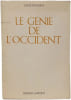 Le g&eacute;nie de l'Occident. Louis Rougier