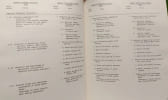 Concordance of Statistics - october 1982. Collectif