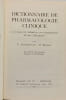 Dictionnaire de pharmacologie clinique. V. Fattorusso - O. Ritter