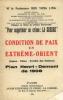 Condition de paix en Extrême-Orient : Japon Chine Société des nations. Plan Henri-Demont de 1908 proposé aux alliés en 1918. Hou Yong Ling