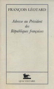 Adresse au président des Républiques françaises