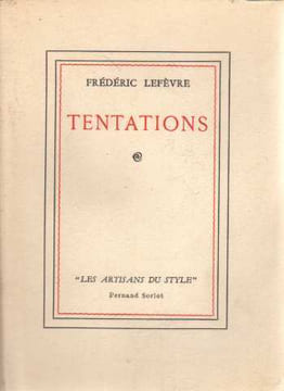 Tentations. Lefèvre Frédéric