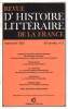 Histoire littéraire de la France 93e année mars avril 1993. 