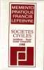 Memento pratique sociétés civiles. Collectif