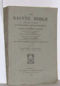 La sainte bible tome IV paralipomènes - esdras-néhémie - tobie - judith - esther - job