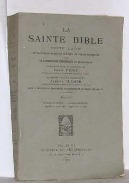 La sainte bible tome IV paralipomènes - esdras-néhémie - tobie - judith - esther - job. Pirot Louis