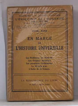 En marge de l'histoire universelle Tome 1/ les problemes de l'histoire-les origines humaines-les pre. Berr Henri