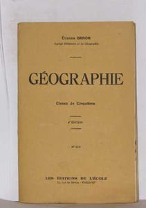 Géographie classe de cinquième