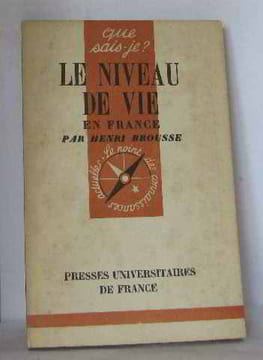 Le niveau de vie en france. Brousse Henri