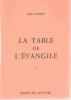 La table de l'évangile tome V. Lafon Guy