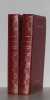 La chartreuse de parme ( 2 vols) tome I tome II. Stendhal