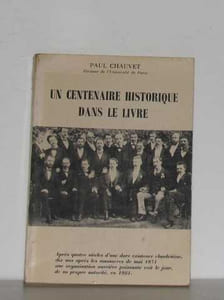 Un centenaire historique dans le livre
