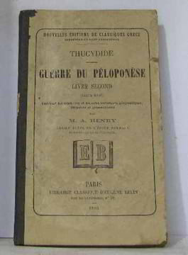 Guerre du péloponèse livre second. Thucydide