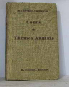 Cours de thèmes anglais