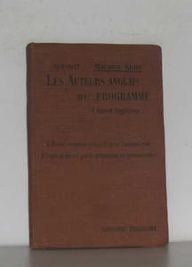 Les auteurs anglais du programme (brevet supérieur)
