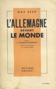 L'allemagne devant le monde