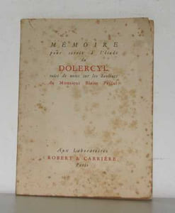 Mémoire pour servir à l'étude du dolercyl