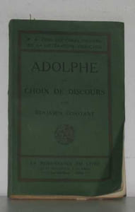 Adolphe et choix de discours