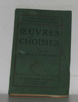 Oeuvres choisies. Fontenelle Et Vauvenargues