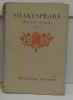 Oeuvres choisies tome 1. Shakespeare