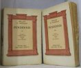 Pendennis tomes 1 & 2. Thackeray William M