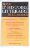 Revue d'histoire littéraire de la France septembre/octobre 1979. Collectif