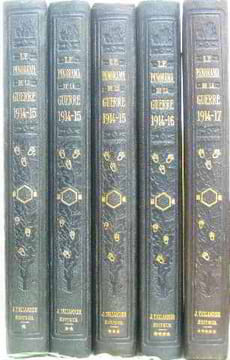Le panorama de la guerre de 1914 (tomes I II III IV et V). Levêque Henri