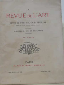 La revue de l'art n°268 29e année (tome XLVIII)