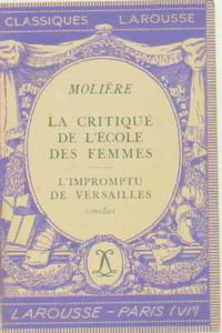 Molière la critique de l'école des femmes