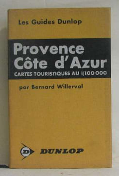 Provence côte d'azur cartes touristiques au 1/100000. Willerval Bernard