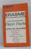 Erasme pour son cinquième centenaire - europe n°489 janvier 1970. Collectif