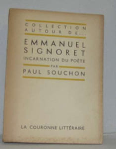 Emmanuel signoret incarnation du poète