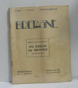 Bretagne n°166-167 nov-dec 1938 au coeur de nantes