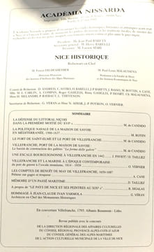 Nice historique 3 numéros: 1994-n°2/3 un siècle de musique à Nice + 1998 n°3 Commerce et Port-Franc + 1999 n°1/2 Villefranche un destin maritime. ...