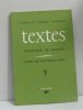 Textes collection de français livre de documentation 5e. Langlois P.  Mareuil A.  Cardera M