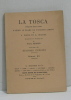 La tosca opéra en trois actes. Illica L.  Giacosa G  Puccini Giacomo