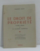 Le droit de propriété d'après l'église & en économie distributive. Chanoine Monin