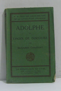 Adolphe et choix de discours