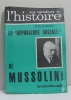 Aux carrefours de l'histoire n°65 la "république sociale" de mussolini. Hibbert Christopher
