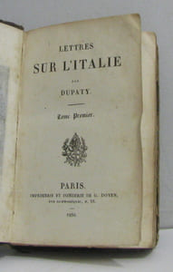 Lettres sur l'italie (2 tomes en un volume)